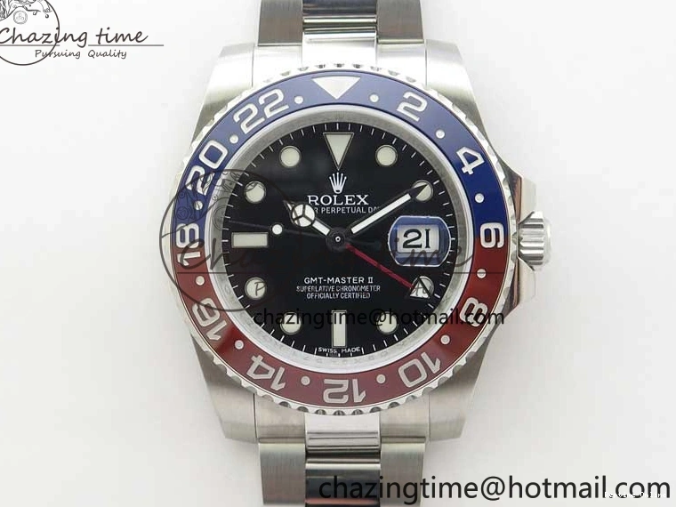 0412 GMT Master II 126710 BLRO 904L SS MIF 1:1 Best Edition on Oyster Bracelet SA3186 CHS Cozy 2553